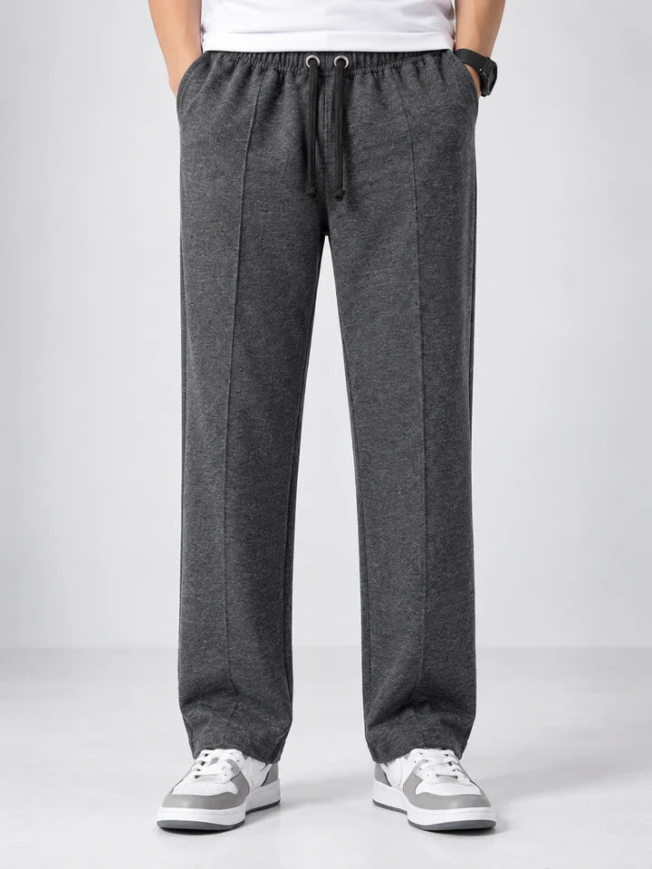 Men’s Premium Terry Straight Fit Trouser – Dark Charcoal Grey