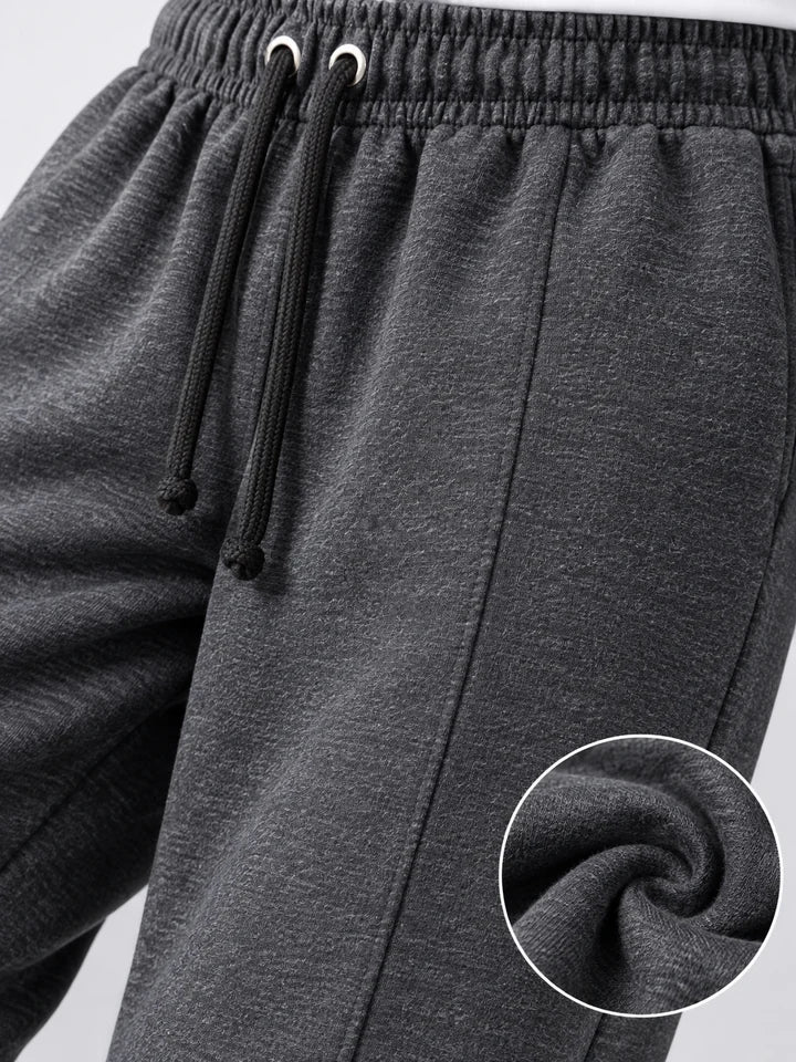 Men’s Premium Terry Straight Fit Trouser – Dark Charcoal Grey