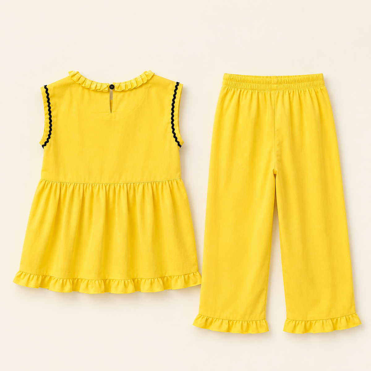 Girls Ruffle Trim Co-Ord Set