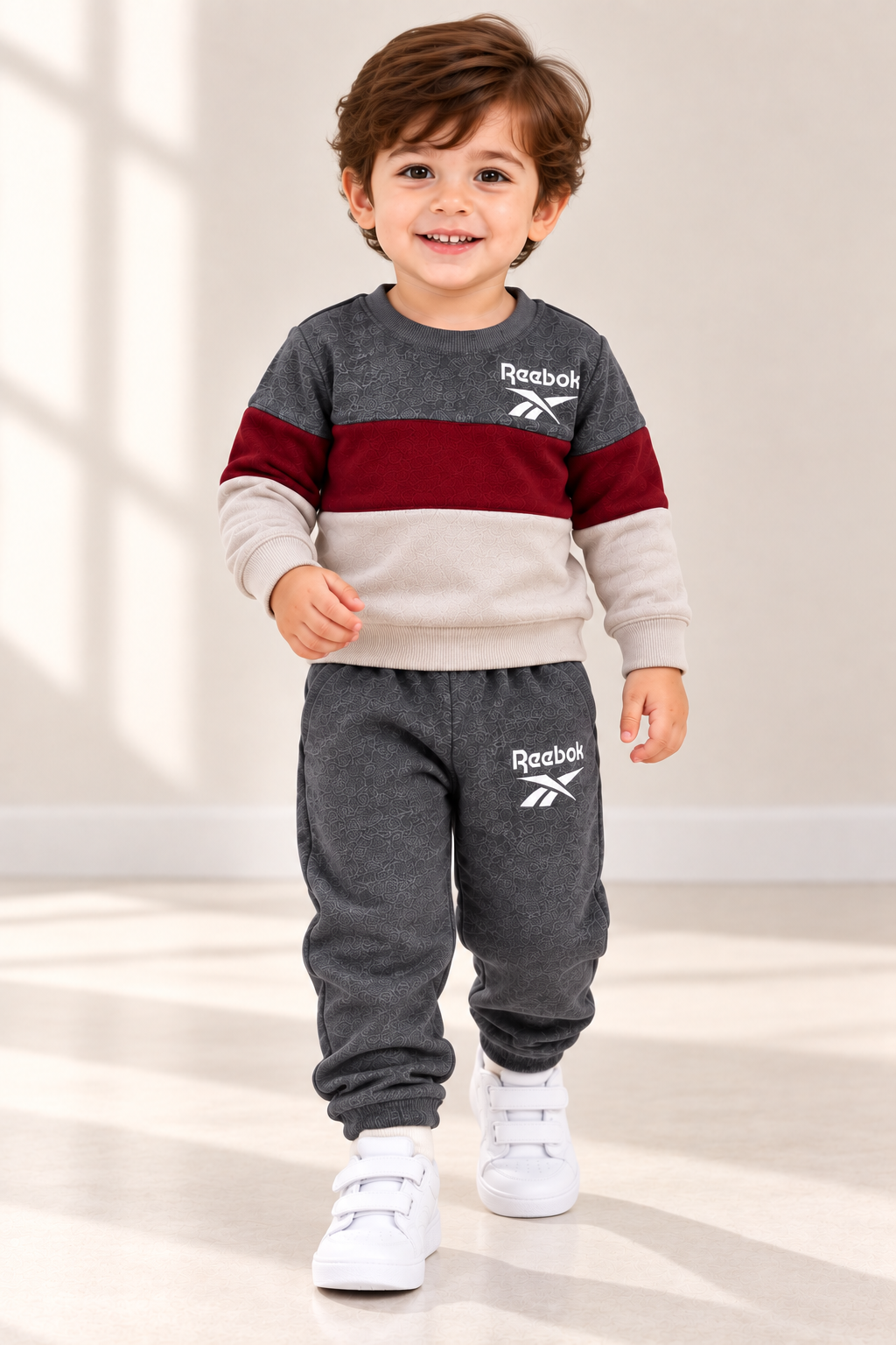 Pack of 2 Boys Premium Fleece Tracksuits – Color Block Sweatshirt & Jogger Set