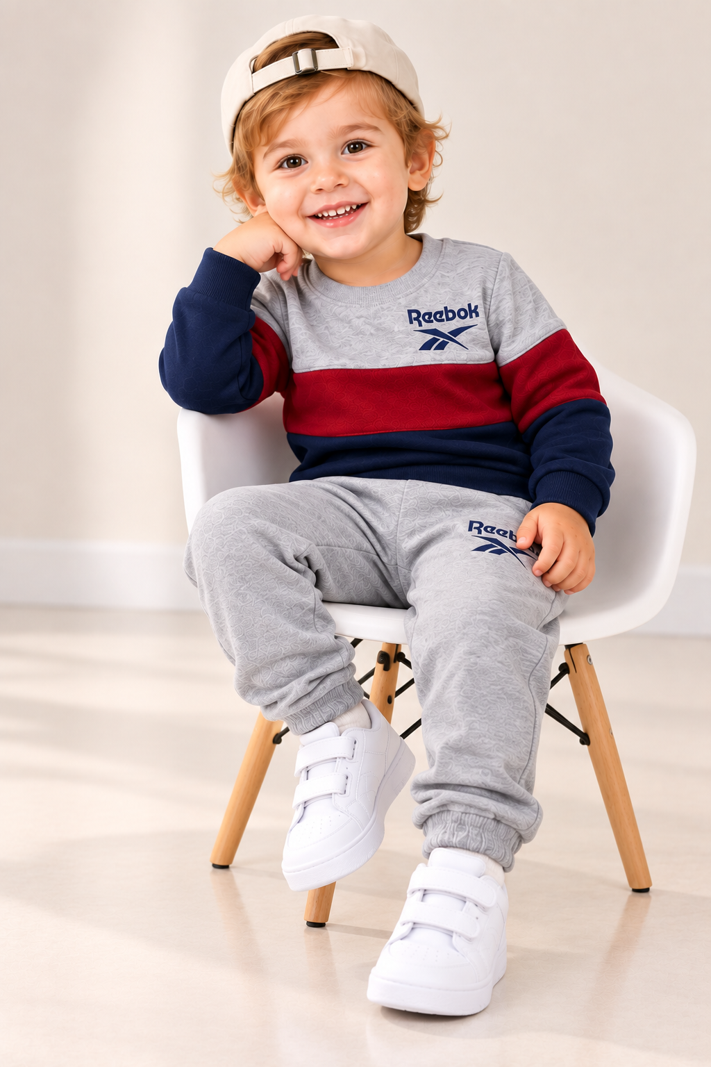 Pack of 2 Boys Premium Fleece Tracksuits – Color Block Sweatshirt & Jogger Set